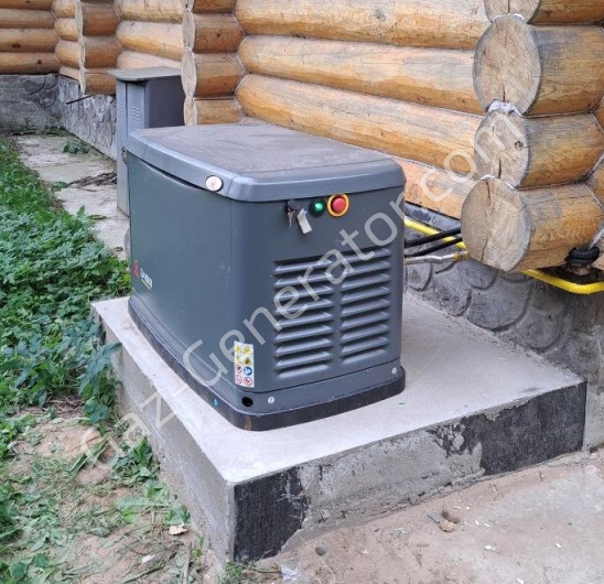 Монтаж и пусконаладочные работы газового генератора Pramac GA8000 (7233) на бетонном основании