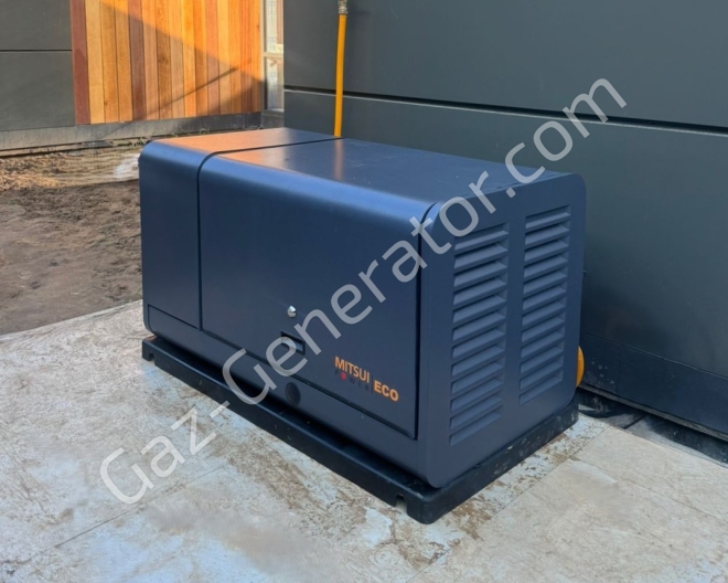 Монтаж газогенератора Mitsui Power GM 10000 с автоматическим вводам резерва