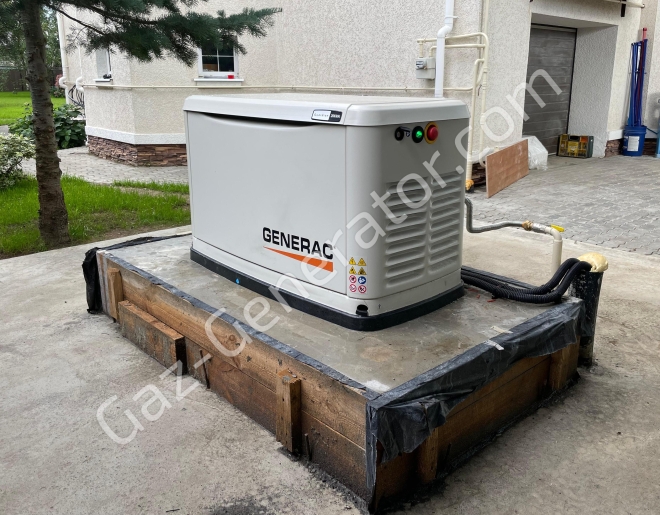 Монтаж газового генератора Generac 7189