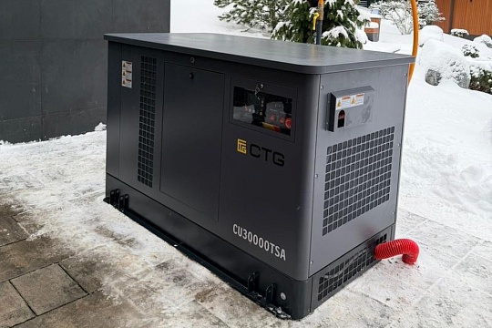 Монтаж электрогенератора CTG CU30000TSA с АВР