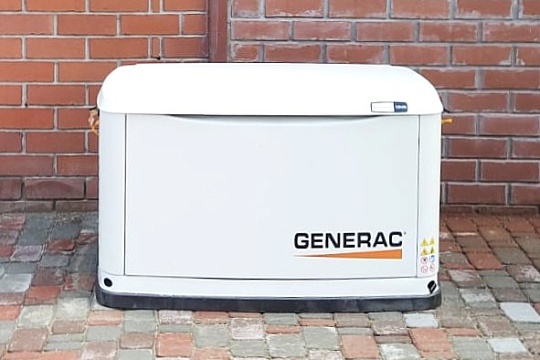 Монтаж газового генератора Generac 7146 в кожухе
