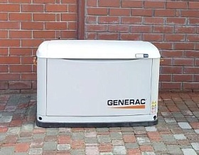 Монтаж газового генератора Generac 7146 в кожухе