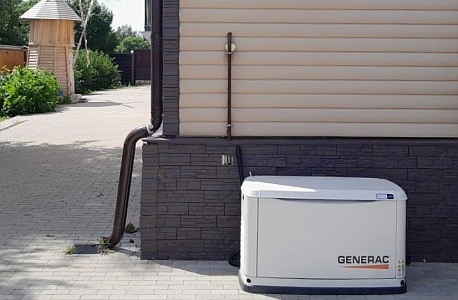 Монтаж газового генератора Generac 7146 с АВР