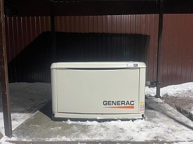 Пусконаладочные работы газового генератора Generac 7232 с АВР 