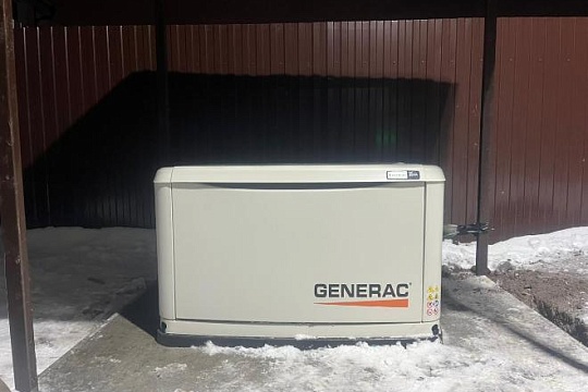 Пусконаладочные работы газового генератора Generac 7232 с АВР 