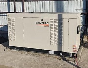 Монтаж и пусконаладочные работы газового генератора Generac RG40 с АВР на бетонной площадке