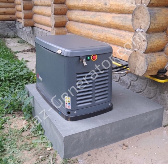Монтаж и пусконаладочные работы газового генератора Pramac GA8000 (7233) на бетонном основании Изображение 1
