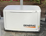 Монтаж газового генератора Generac 7189 с АВР под навесом