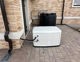Монтаж и ПНР газового генератора Generac 7232 с АВР