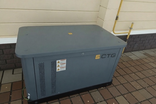 Монтаж газового генератора CTG CG10000SA