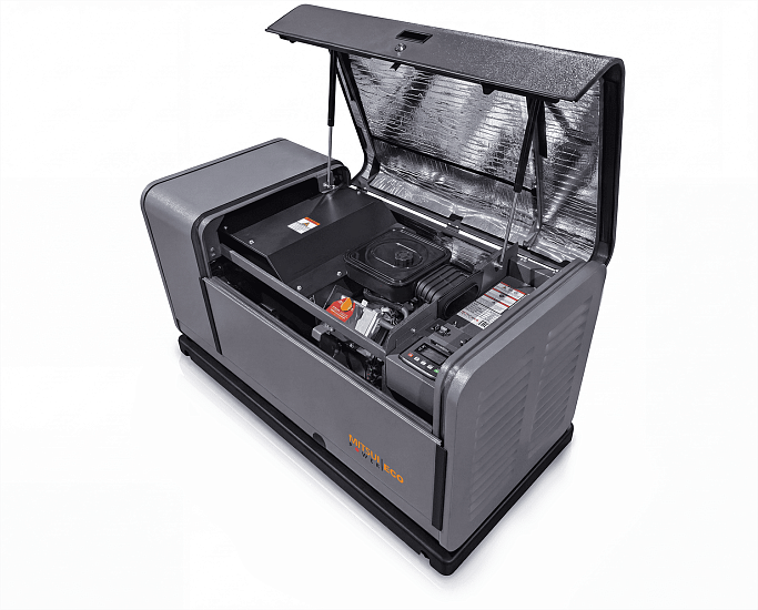 Газовый генератор Mitsui Power ECO GM 19000 в открытом виде