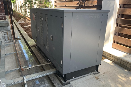 Монтаж и ПНР газового генератора Pramac GGW50G с АВР