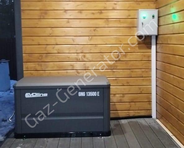 Монтаж генератора EvoLINE GNG 13500 E с АВР